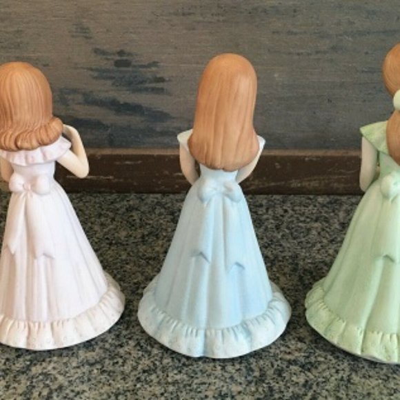 Lot of 3 Enesco Growing Up Birthday Girls Porcelain Figurines Ages 9, 10 & 11 - Picture 5 of 8